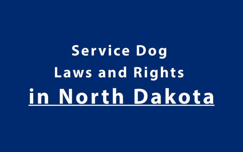 Service Dog Laws and Rights in North Dakota