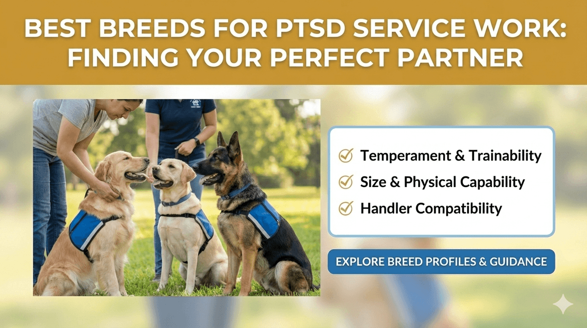 Best Breeds for PTSD Service Work (and Why Breed Isn’t Everything)