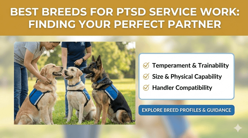 Best Breeds for PTSD Service Work (and Why Breed Isn’t Everything)