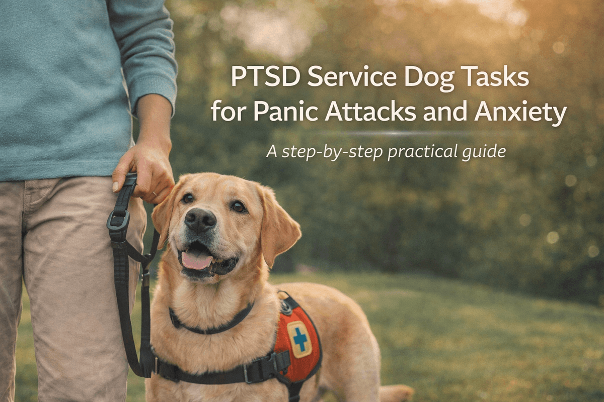 PTSD Service Dog Tasks for Panic Attacks and Anxiety